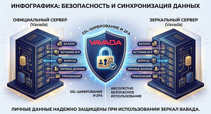 Безопасность игры через зеркало от Vavada casino